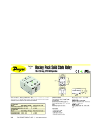 Thumbnail of document Data Sheet - Series 62 Hockey Puck Solid State Relay